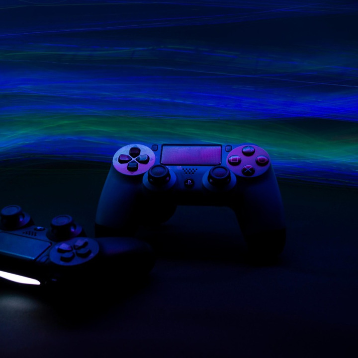 video game controller neon